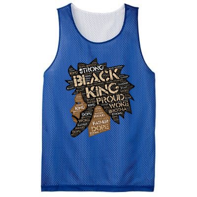 Black King / / Father Words In Hair Locs Afro Funny Gift Mesh Reversible Basketball Jersey Tank