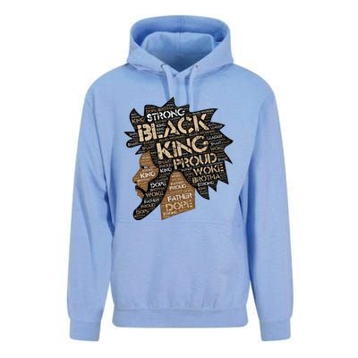 Black King / / Father Words In Hair Locs Afro Funny Gift Unisex Surf Hoodie