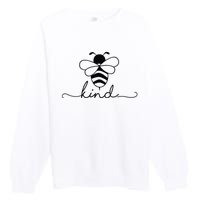 Bee Kind For Little Kids Premium Crewneck Sweatshirt