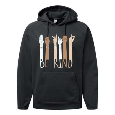 Be kind for Unity day  Performance Fleece Hoodie