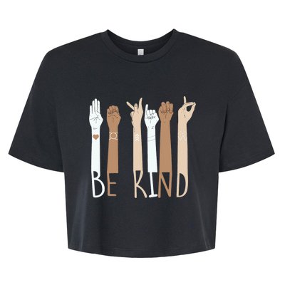 Be kind for Unity day  Bella+Canvas Jersey Crop Tee