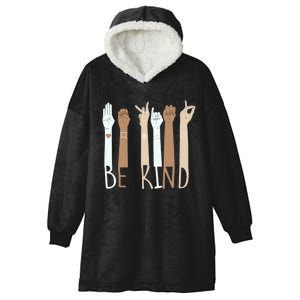 Be kind for Unity day  Hooded Wearable Blanket