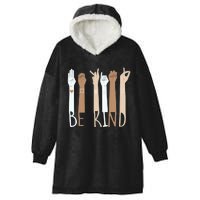 Be kind for Unity day  Hooded Wearable Blanket