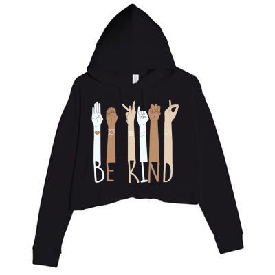 Be kind for Unity day  Crop Fleece Hoodie