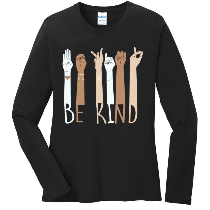 Be kind for Unity day  Ladies Long Sleeve Shirt