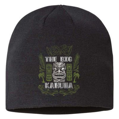 Big Kahuna Funny Hawaiian Luau Outfit Funny Luau Sustainable Beanie