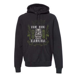 Big Kahuna Funny Hawaiian Luau Outfit Funny Luau Premium Hoodie