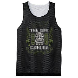 Big Kahuna Funny Hawaiian Luau Outfit Funny Luau Mesh Reversible Basketball Jersey Tank