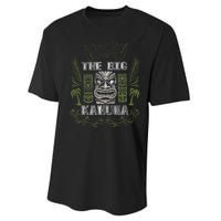 Big Kahuna Funny Hawaiian Luau Outfit Funny Luau Performance Sprint T-Shirt