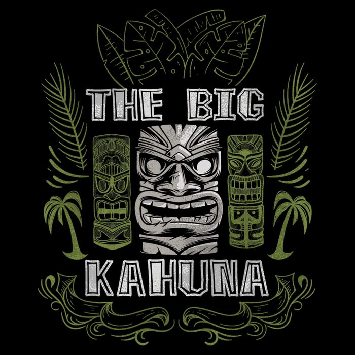 Big Kahuna Funny Hawaiian Luau Outfit Funny Luau Premium T-Shirt