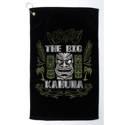 Big Kahuna Funny Hawaiian Luau Outfit Funny Luau Golf Towel