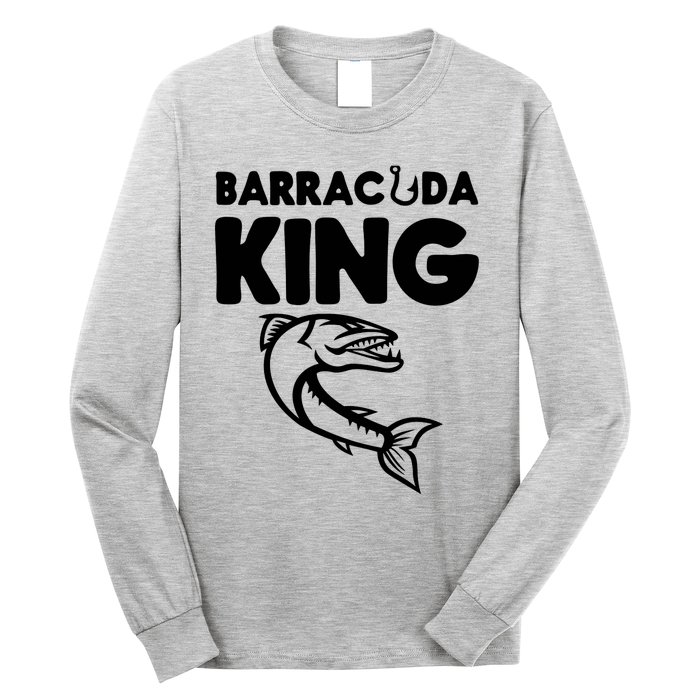 Barracuda King Funny Deep Sea Fishing Long Sleeve Shirt