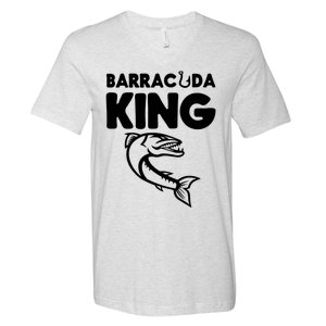 Barracuda King Funny Deep Sea Fishing V-Neck T-Shirt