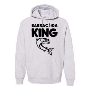 Barracuda King Funny Deep Sea Fishing Premium Hoodie