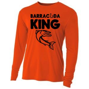 Barracuda King Funny Deep Sea Fishing Cooling Performance Long Sleeve Crew