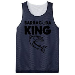 Barracuda King Funny Deep Sea Fishing Mesh Reversible Basketball Jersey Tank