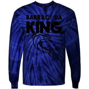 Barracuda King Funny Deep Sea Fishing Tie-Dye Long Sleeve Shirt