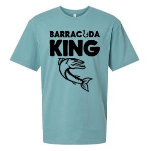 Barracuda King Funny Deep Sea Fishing Sueded Cloud Jersey T-Shirt