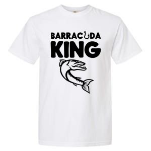 Barracuda King Funny Deep Sea Fishing Garment-Dyed Heavyweight T-Shirt