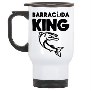 Barracuda King Funny Deep Sea Fishing Stainless Steel Travel Mug