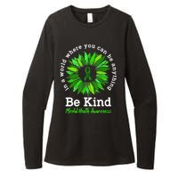 Be Kind Green Ribbon Sunflower Mental Health Awareness Gifts Womens CVC Long Sleeve Shirt