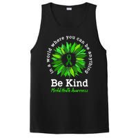 Be Kind Green Ribbon Sunflower Mental Health Awareness Gifts PosiCharge Competitor Tank