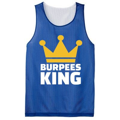 Burpees King Gift Mesh Reversible Basketball Jersey Tank