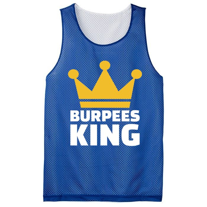 Burpees King Gift Mesh Reversible Basketball Jersey Tank