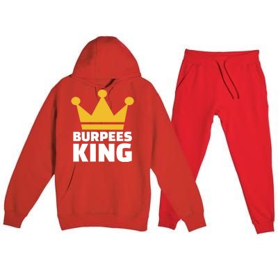 Burpees King Gift Premium Hooded Sweatsuit Set