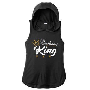 Birthday King Gold Crown For Boy And Ladies PosiCharge Tri-Blend Wicking Draft Hoodie Tank