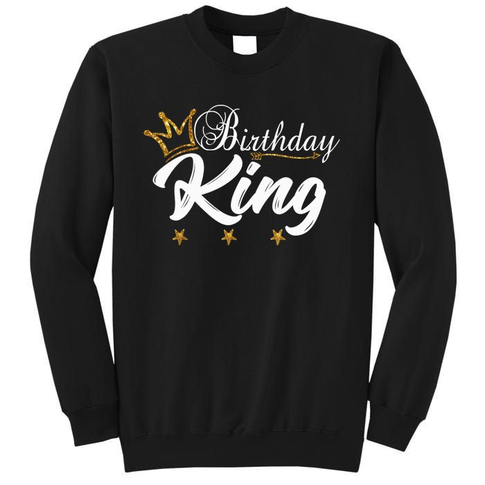 Birthday King Gold Crown For Boy And Sweatshirt