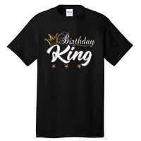 Birthday King Gold Crown For Boy And Tall T-Shirt