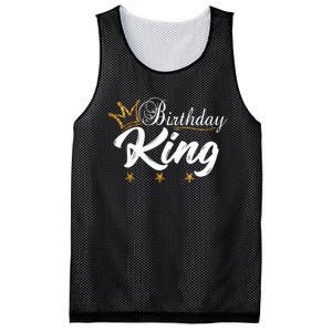 Birthday King Gold Crown For Boy And Mesh Reversible Basketball Jersey Tank