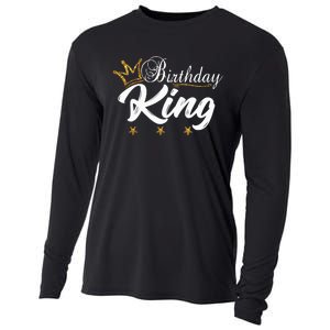 Birthday King Gold Crown For Boy And Cooling Performance Long Sleeve Crew