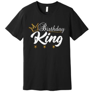 Birthday King Gold Crown For Boy And Premium T-Shirt