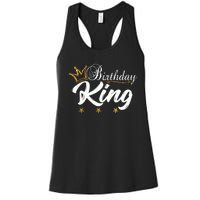 Birthday King Gold Crown For Boy And Women's Racerback Tank