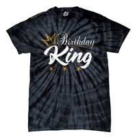 Birthday King Gold Crown For Boy And Tie-Dye T-Shirt