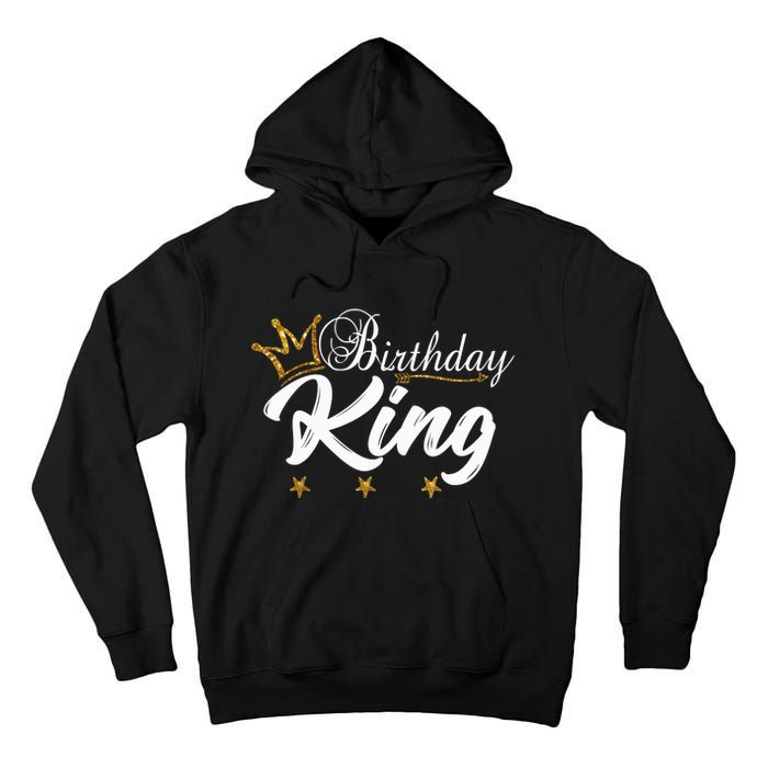 Birthday King Gold Crown For Boy And Tall Hoodie