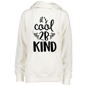 Be Kind Gift Womens Funnel Neck Pullover Hood