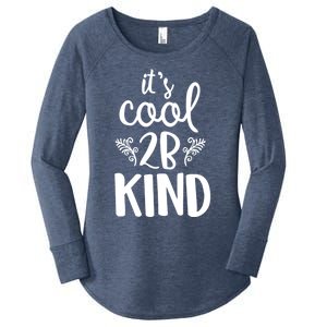 Be Kind Gift Women's Perfect Tri Tunic Long Sleeve Shirt