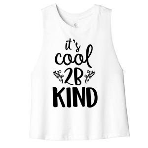 Be Kind Gift Women's Racerback Cropped Tank