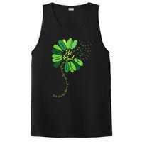 Be Kind Green Ribbon Sunflower Mental Health Awareness Gifts PosiCharge Competitor Tank