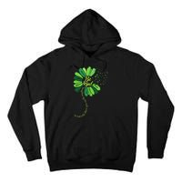 Be Kind Green Ribbon Sunflower Mental Health Awareness Gifts Tall Hoodie