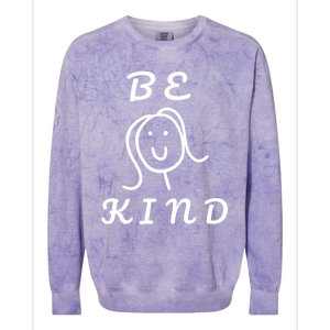 Be Kind Gift Colorblast Crewneck Sweatshirt