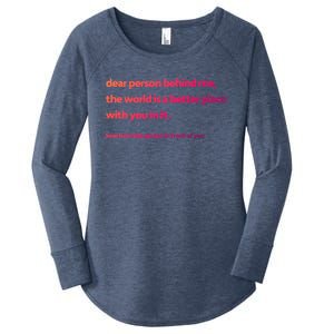 Be Kind Gift Women's Perfect Tri Tunic Long Sleeve Shirt