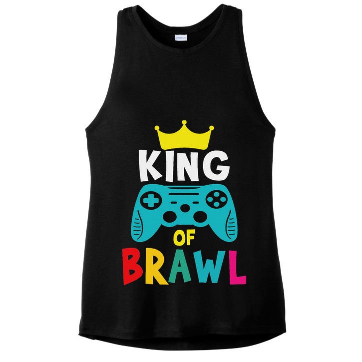 Brawl King Gamer Brawler Brawl Ladies PosiCharge Tri-Blend Wicking Tank