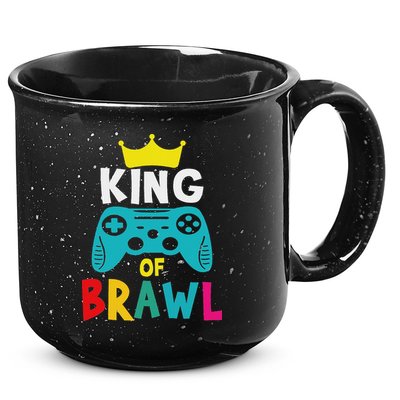 Brawl King Gamer Brawler Brawl 15oz Campfire Ceramic Mug
