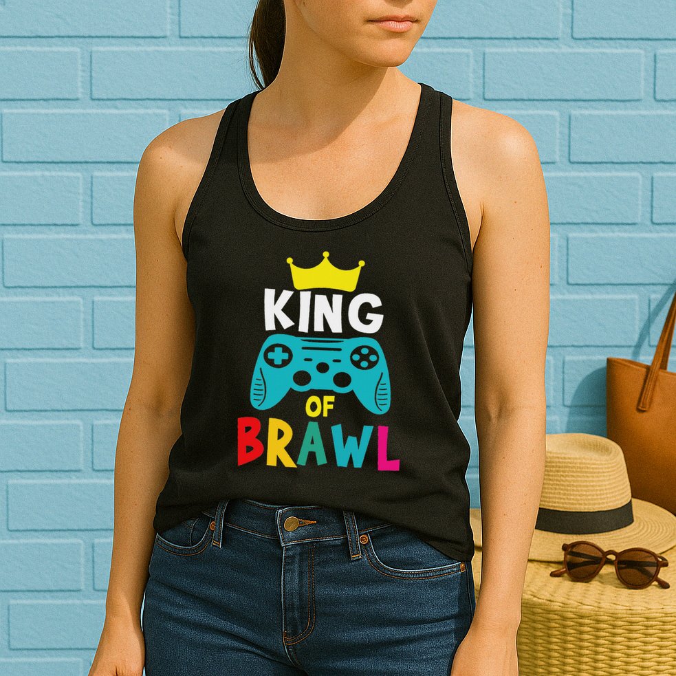 Brawl King Gamer Brawler Brawl Womens Tank Top