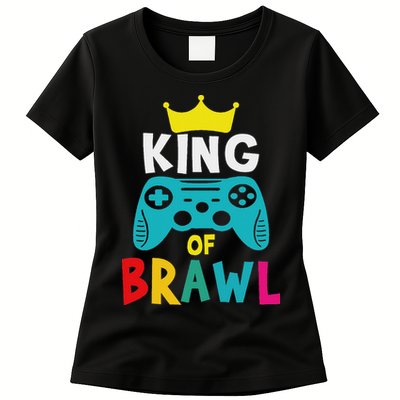 Brawl King Gamer Brawler Brawl Womens T-Shirt