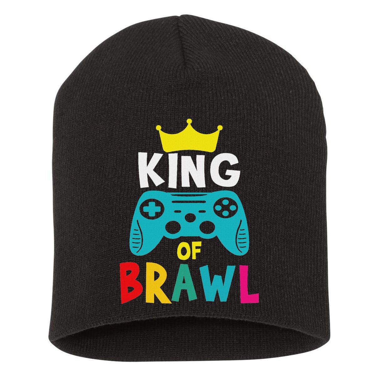 Brawl King Gamer Brawler Brawl Short Acrylic Beanie